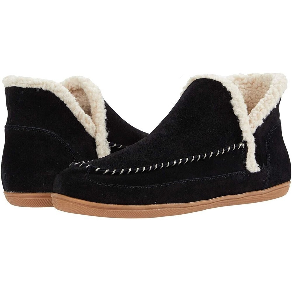 Blondo Women Black Suede Serene Waterproof Fur Lined Ankle Boots 9